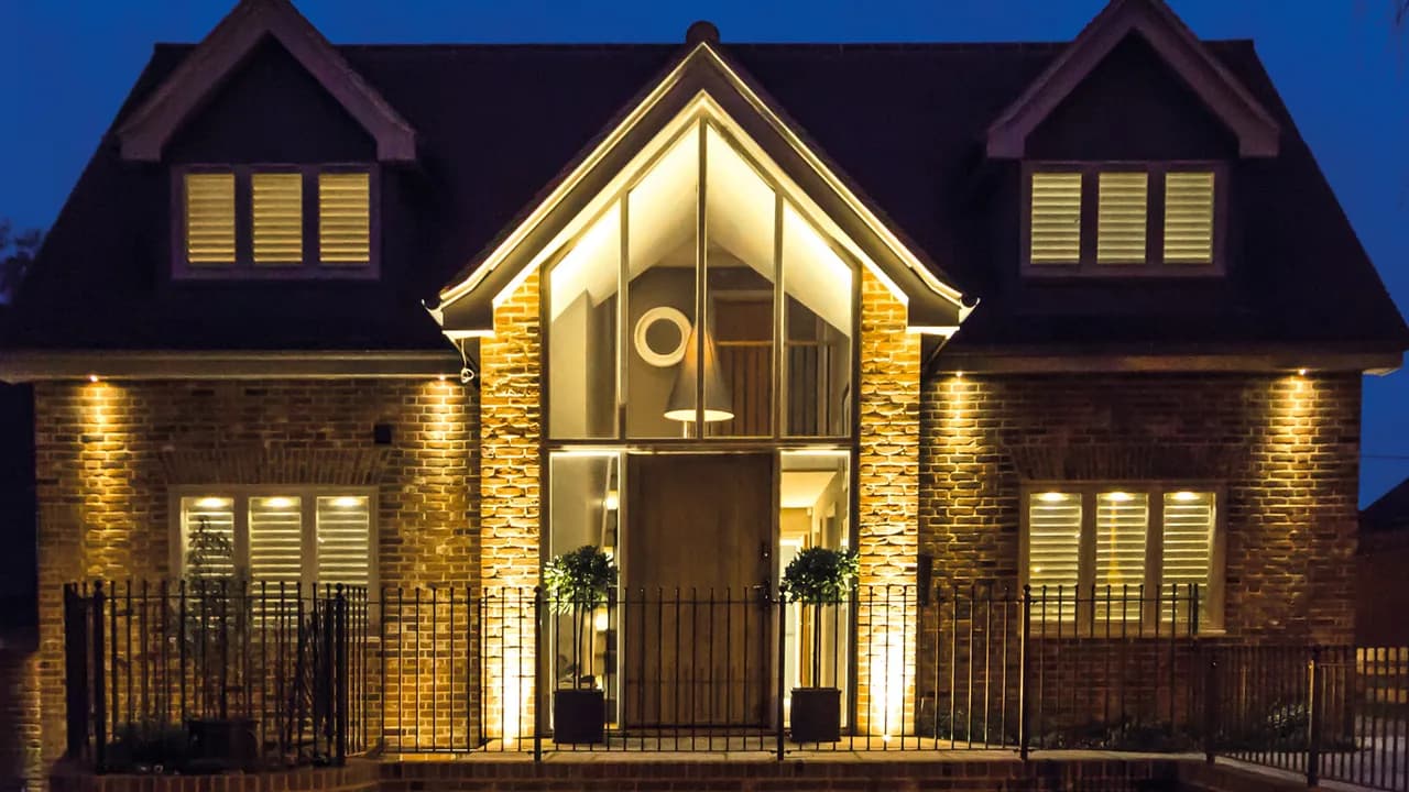 How to light a front door