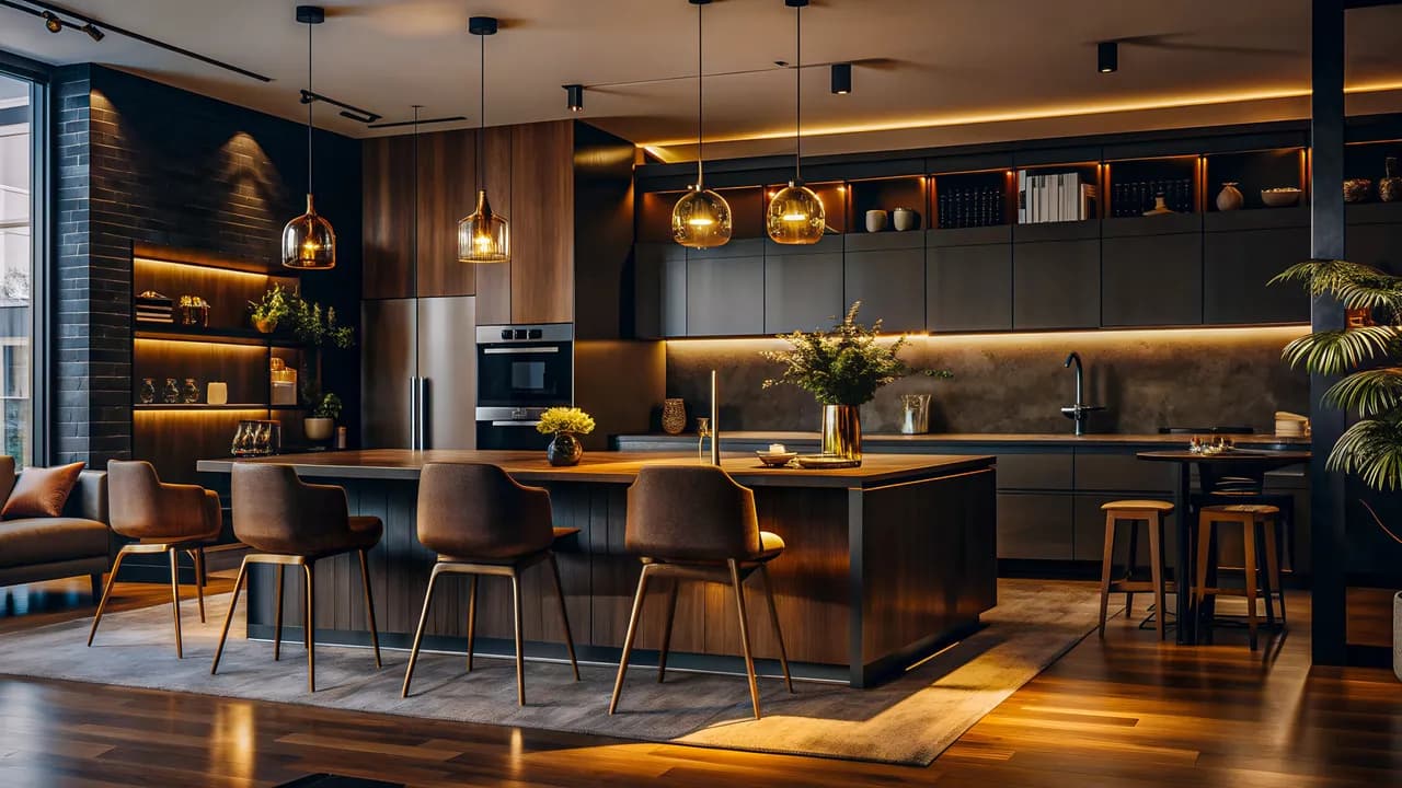 How to light a kitchen diner
