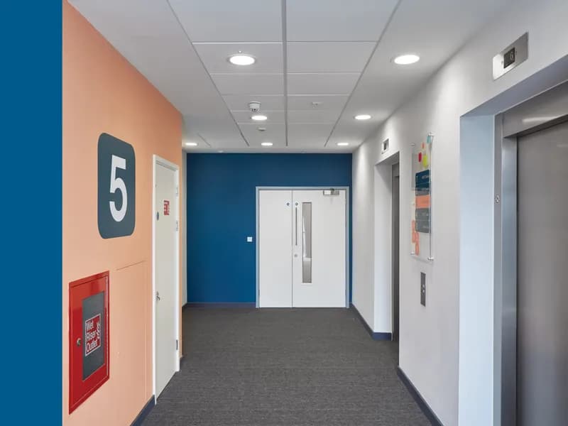 Blue Tower Office Lighting