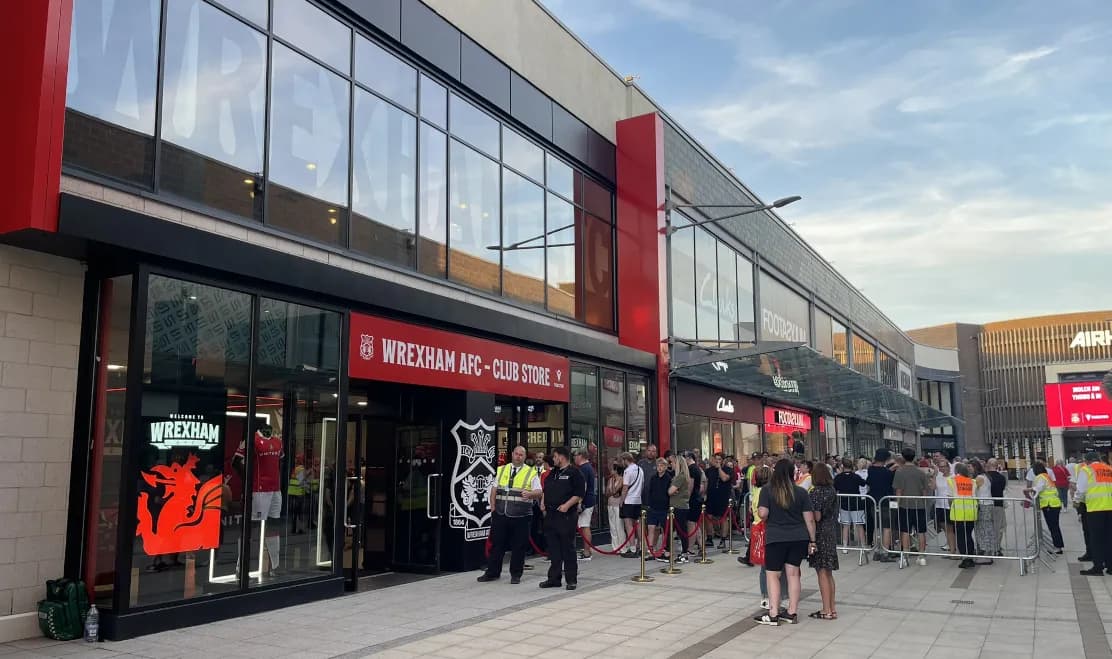Lighting up Wrexham FC Official Shop