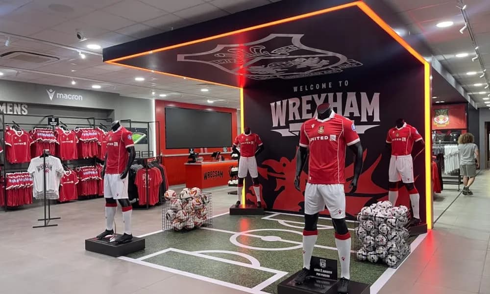 Lighting up Wrexham FC Official Shop