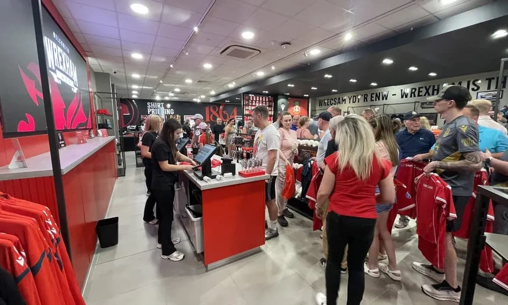 Lighting up Wrexham FC Official Shop