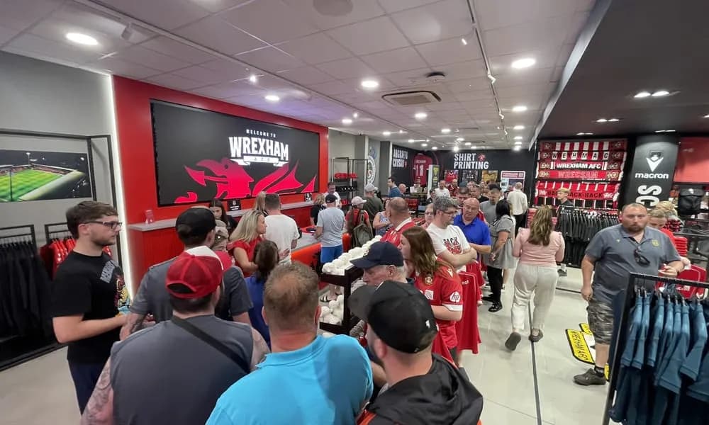 Lighting up Wrexham FC Official Shop